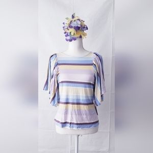 AVA JAMES Stripe Top